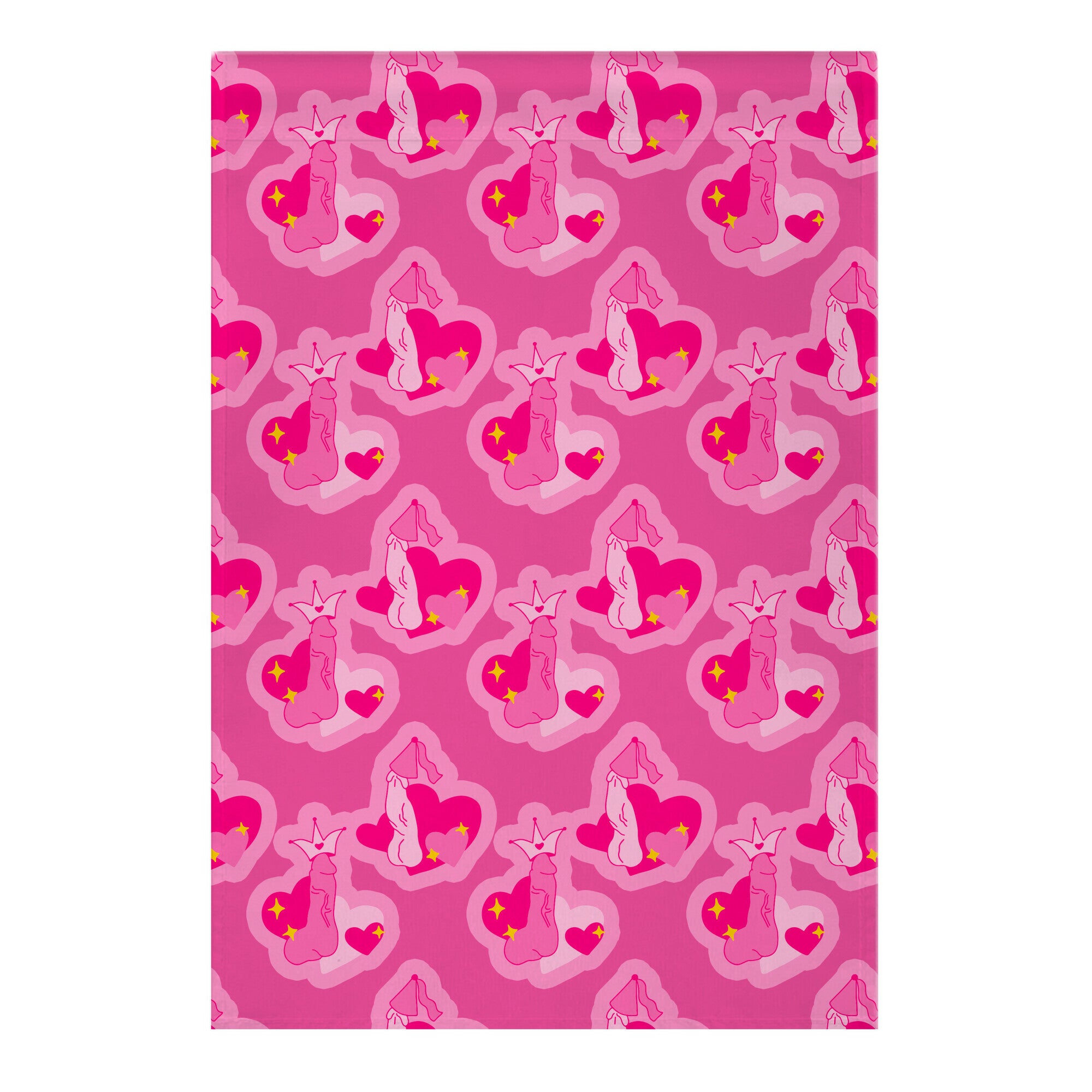 Princess Penis Pattern Garden Flag